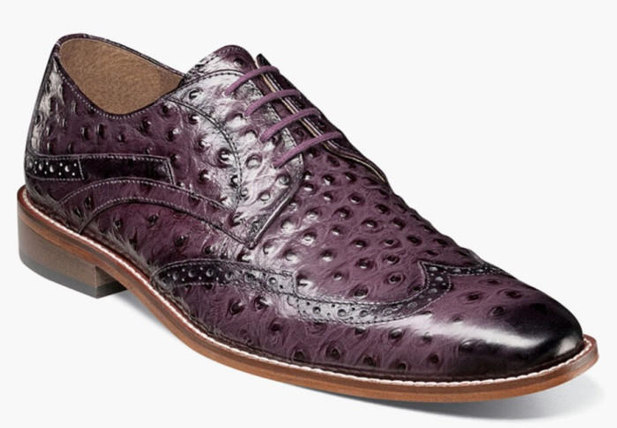 purple dress shoes